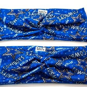 Go cowboys. Cowboys headband, headbands, hair accessories. Stretchy headbands